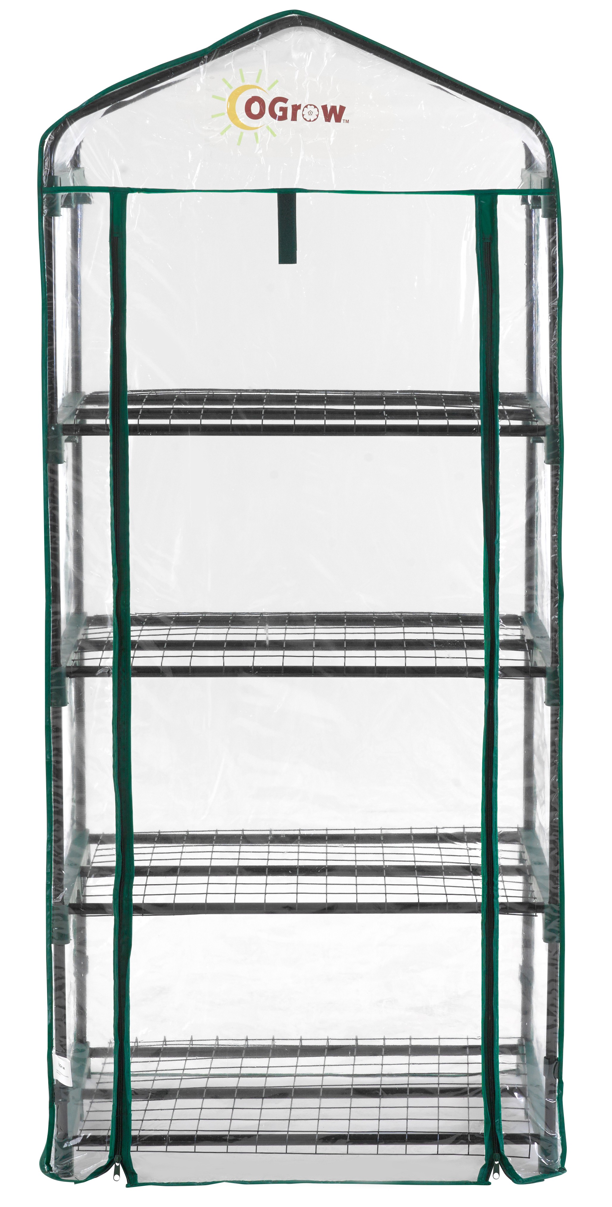 Mini Serra Portatile da Balcone, Terrazzo, Giardino per Piante Fiori - 4 Ripiani - 68,6 x 48,3 x 157,5 cm