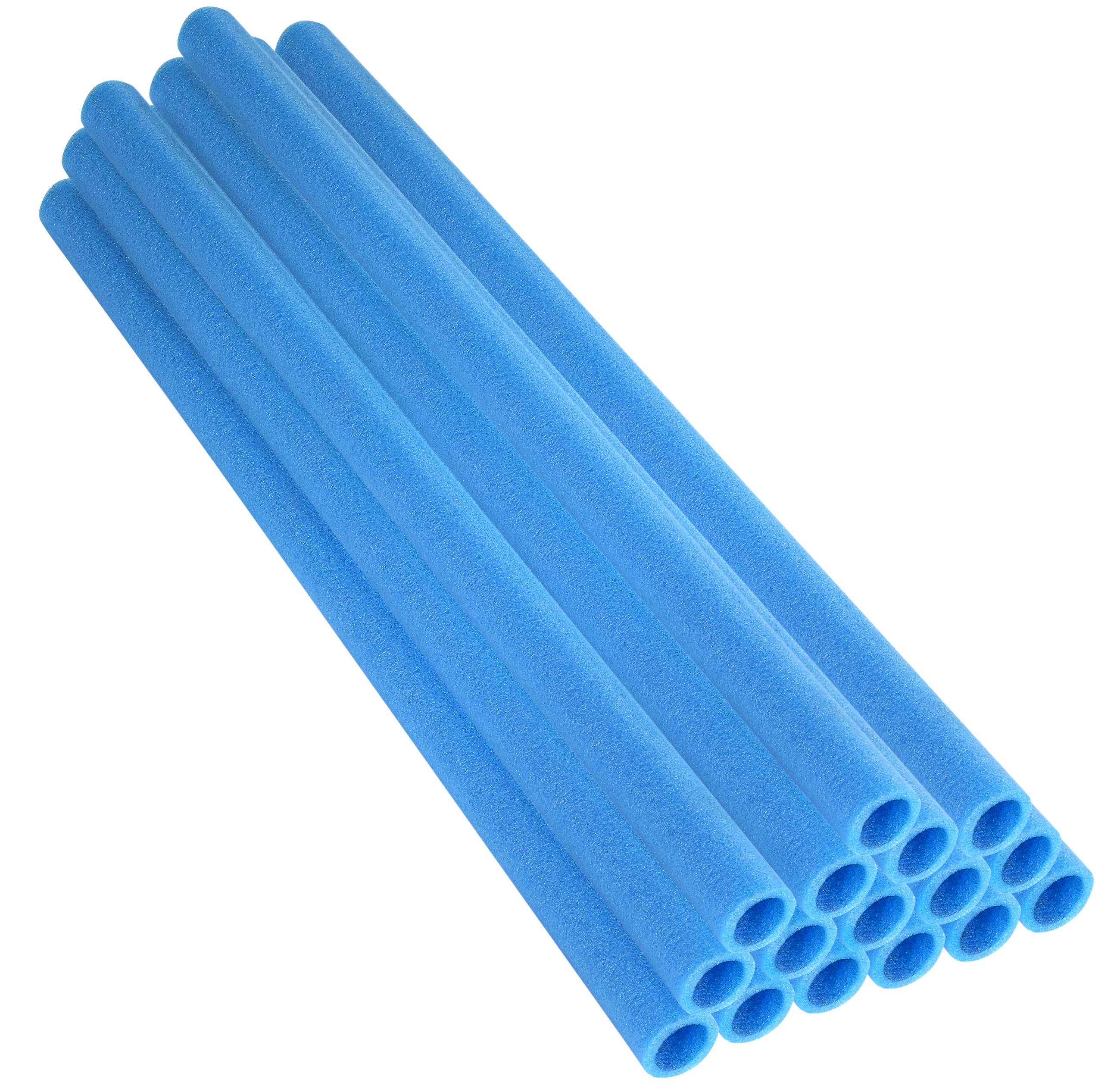 16 Tubi in Gommapiuma 94 x 2,54 cm | Schiuma, Spugna per Imbottitura e Protezione Pali di Trampolino Elastico | Blu