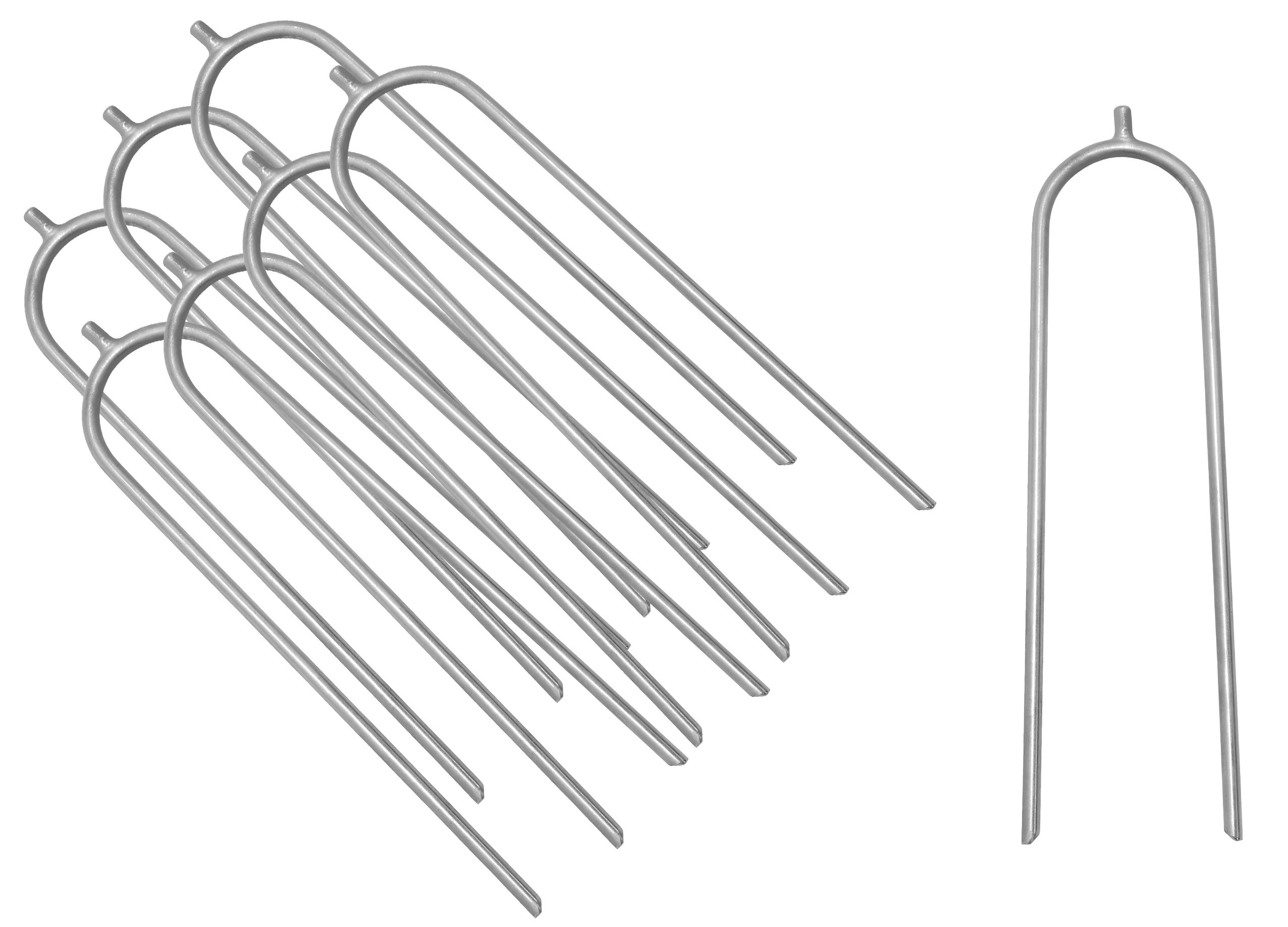 Kit di 8 Picchetti per Ancoraggio Trampolino Tappeto Elastico da Giardino | Ancore di Fissaggio | Accessori