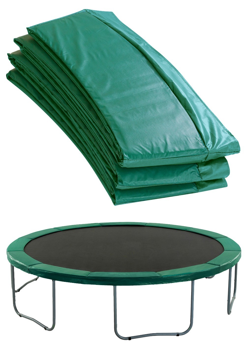 Copertura bordo bordo imbottitura copertura in verde chiaro per trampolino elastico da 487 a 490 cm 