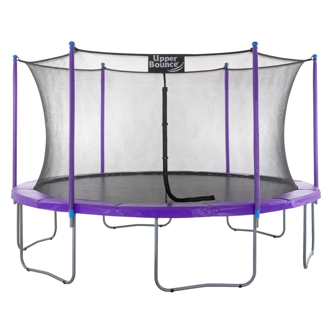 15Ft Large Trampoline and Enclosure Set | Garden & Outdoor Trampoline with Safety Net, Mat, Pad | Purple