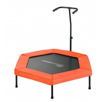 Mini Trampolino Tappeto Elastico Rebounder Esagonale, 127 cm. Fitness Palestra Allenamento Gym - Arancione