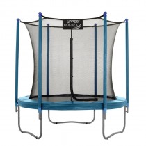 7.5Ft Large Trampoline and Enclosure Set | Garden & Outdoor Trampoline with Safety Net, Mat, Pad | Aquamarine