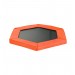 Cuscino di Protezione Bordo per Trampolino Elastico Esagonale da Fitness di Diametro 127 cm / 50 pollici | Arancione